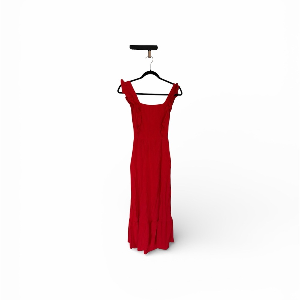 SHEIN Vibrant Red Maxi Dress